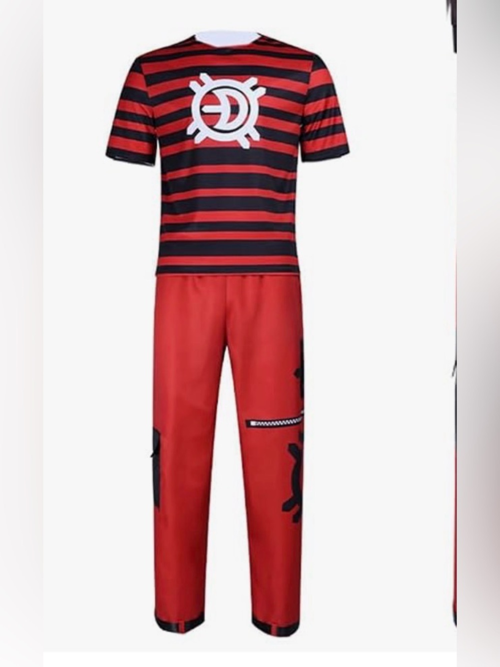 Zombies Cheerleader Boys  Costume, Size Medium 8-10 (150), Boys T-Shirt Pants